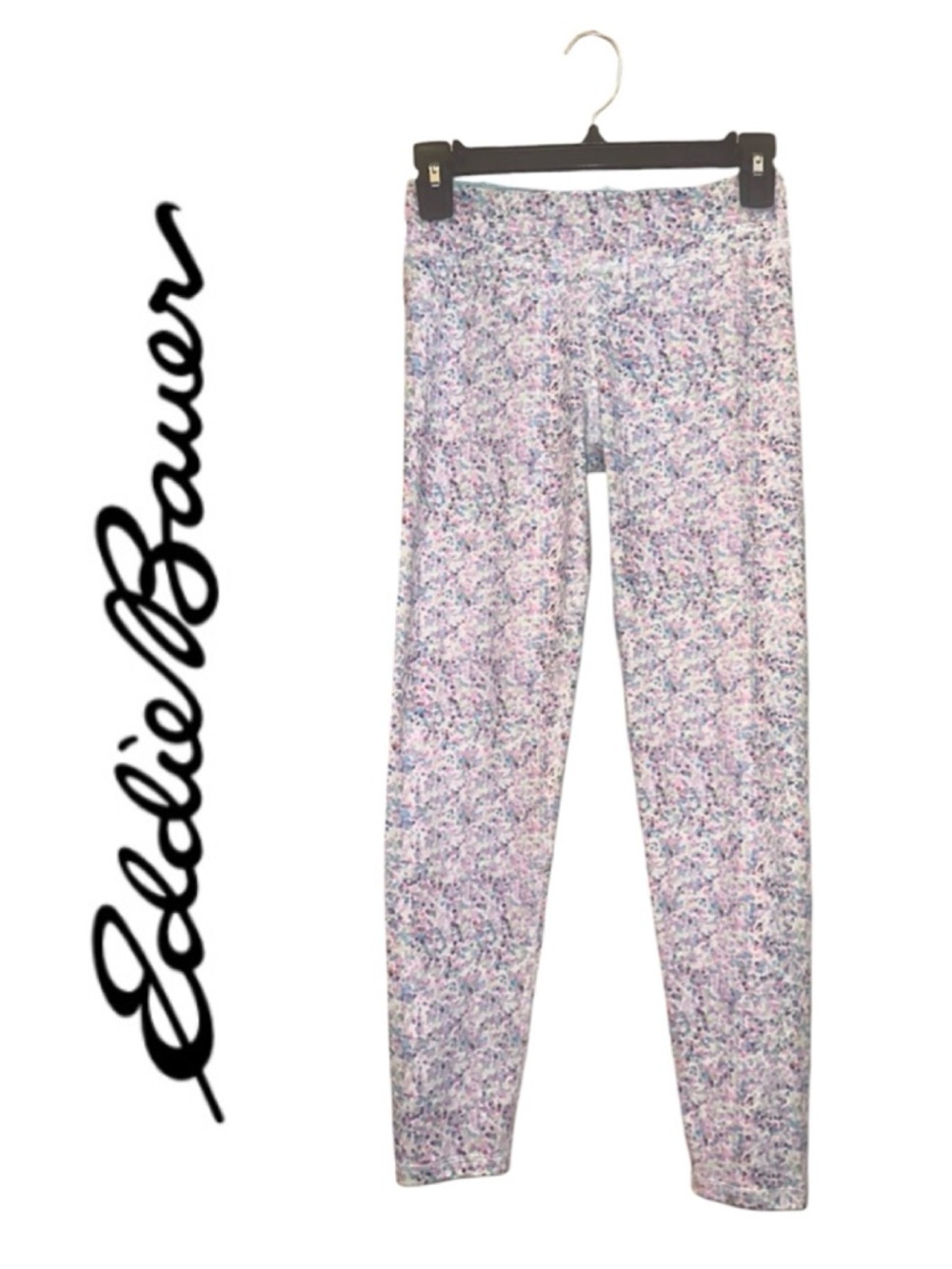 EDDIE BAUER Multi Dot Speckled Leggings Athleisure Sporty Active Girl L 14/16